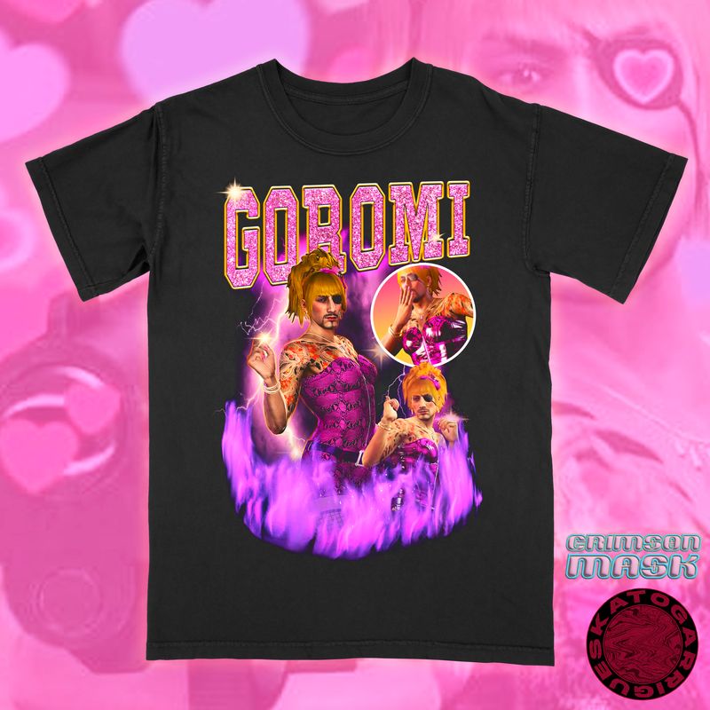 Yakuza RGG Like a Dragon - Goromi Rap T-Shirt Videogame Merch Goro Majima